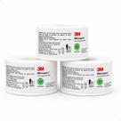 Kit Com 3 Fita Micropore Branca Carretel 25mm X 10m 3m