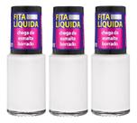 Kit com 3 Fitas Líquidas Cora sem borrões 10ml Kit com 3 Fitas Líquidas Cora sem borrões 10ml