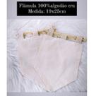 Kit com 3 Flâmulas lisas - 100% algodão cru