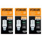 Kit com 3 foxlux lâmpada eletronica espiral 30w- 220v