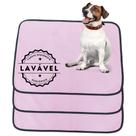 Kit com 3 Fraldas de Câes p/Chão 70x50 Rosa 200 Lavagens - Alta Absorção Vila Flor