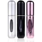 Kit com 3 Frasco de Perfume Recarregável 3x5ml Alumínio