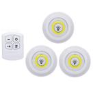 Kit Com 3 Lâmpadas De Led Com Controle Remoto Sem Fio