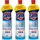 Kit com 3 Limpador de Vidros Sanol Limpa Vidros Squeeze 500ml Kit com 3 Limpador de Vidros Sanol Limpa Vidros Squeeze 500ml