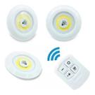 Kit Com 3 Luminarias De Teto Led Inteligente Controle Remoto