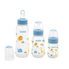 Kit Com 3 Mamadeiras Da Kuka Bico Universal Estampada Azul