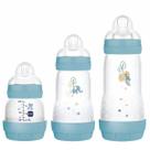 Kit com 3 Mamadeiras EASY START Anticolica 130/260/320ML MAM Azul