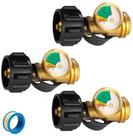 Kit com 3 medidores de nível para botijão de gás propano Ninyoon QCC1 com detector de vazamento