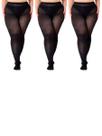 Kit com 3 Meias Calças Fio 80 Opaca Trifil 6100 Plus Size