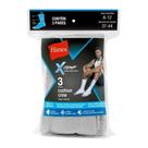 Kit Com 3 Meias Esportivas Branca Cano Médio Tamanho Unico Hanes