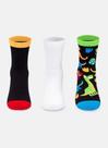 Kit com 3 Meias Soquete Menino Dino - Puket 8299