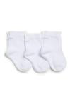 kit com 3 meias soquetes branca bebê Puket - 15 a 18 kit com 3 meias soquetes branca bebê Puket - 15 a 18