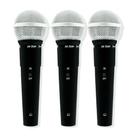 Kit Com 3 Microfones Dinamico Preto Ls50k3 - LESON