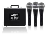Kit com 3 Microfones Soundvoice SM58S+