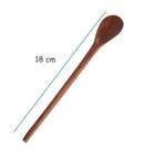 Kit com 3 Mini Colheres de Café em Madeira 18cm Kit com 3 Mini Colheres de Café em Madeira 18cm
