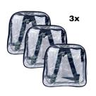 KIT COM 3 MINI mochila PRETA infantil transparente cristal escola viagem lancheira piscina brinquedo KIT COM 3 MINI mochila PRETA infantil transparente cristal escola viagem lancheira piscina brinquedo