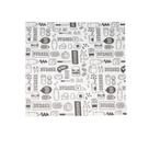 Kit com 3 Pacotes de Papel Acoplado Mono para Lanches 40x40 cm com 400 Folhas