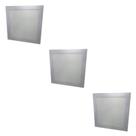 Kit Com 3 Painéis Plafon Led Embutir Quadrado 18w 6500k Max-0359