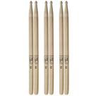 Kit com 3 Pares de Baquetas para Bateria Hickory 5A New York