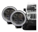 Kit Com 3 Pares De Farol De Milha Redondo 4 Led 12w 12v/24v Offroad 6500k