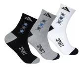Kit Com 3 Pares De Meia Cano Médio Altomax Esportiva Adulto Kit Com 3 Pares De Meia Cano Médio Altomax Esportiva Adulto