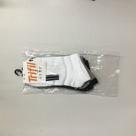 Kit com 3 pares de meia t06234, unissex, cano curto trifil 35-38 branco/preto/mescla