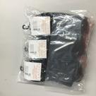 Kit com 3 pares de meia t07064, unissex, cano curto trifil 35-38 preto