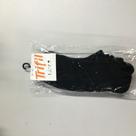 Kit com 3 pares de meia t07064, unissex, cano curto trifil 39-43 preto