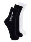 Kit com 3 Pares de Meias Esportiva Cano Médio Speedo 8032 Colorido