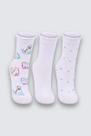 Kit com 3 pares de Meias Infantis Kids Brancas - Lupo Kit com 3 pares de Meias Infantis Kids Brancas - Lupo