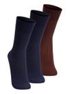 Kit com 3 Pares de Meias Social Lupo 1795-004 Colorido