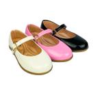 Kit Com 3 Pares Sapatilha Infantil Menina Boneca Verniz Confortável SPT-001
