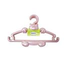 Kit com 3 Peças Cabide Roupa de Plástico Gatinho 30x19cm 7mm