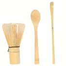 Kit com 3 peças de bambu de Matcha - ILC (chaixa + chashaku) Kit com 3 peças de bambu de Matcha - ILC (chaixa + chashaku)