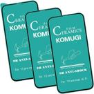 Kit Com 3 Películas Cerâmica 9D Flexível Para Proteção Da Tela Do IPHONE 12 PRO MAX