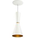 Kit com 3 Pendentes Lustre Moscou Branco em Alumínio 43cm p/ Balcão e Mesa St936 Kit com 3 Pendentes Lustre Moscou Branco em Alumínio 43cm p/ Balcão e Mesa St936