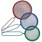 Kit Com 3 Peneiras Em Aço Metal Utensílio De Cozinha Coador