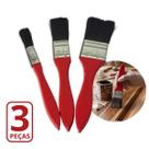 Kit com 3 Pincéis Pintor Gesseiro 1/2", 1", 1.1/2"