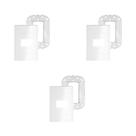 Kit com 3 Placas Espelhos 4x2 1 Módulo Branca Schneider Lunare Up S421217