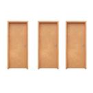 Kit com 3 Portas de Madeira 210x80cm Espessura 3,5cm Mso Eucatex