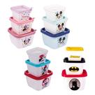 Kit Com 3 Potes Da Minie Plasútil Com Tampa
