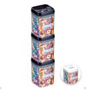 Kit Com 3 Potes Hermético De Acrílico Mantimentos Tampa Trava 1700 Ml