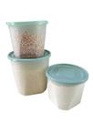 Kit Com 3 Potes Plasticos Porta Mantimentos Jaguar