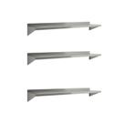 Kit com 3 Prateleiras Inox Profissional Aço Inoxidável Kit com 3 Prateleiras Inox Profissional Aço Inoxidável