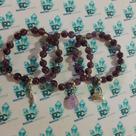 Kit com 3 pulseiras em Ametista