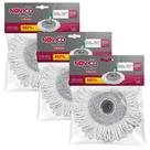 Kit com 3 Refis Noviça Mop Twister Esfregão Microfibra Bettanin BT190R