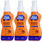 Kit Com 3 Repelente Spray Total Proteção Contra Insetos 120ml