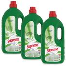 Kit Com 3 Sabão Líquido Suprema Lava Roupa Delicadas Finas 3 Litros Lavanderia Lavagem Perfeita