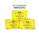 Kit com 3 Sabonetes Mikoziu Melaleuca 90g Limpeza Profunda, Vegano e Natural