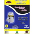 Kit com 3 Sacos Descartáveis para Aspirador de Pó Lavor Wash GN22 e GN32